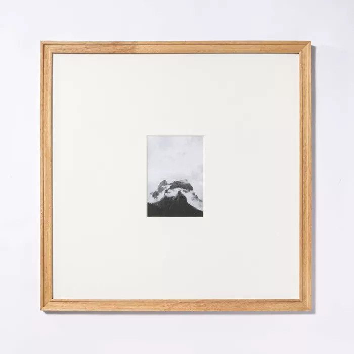 20" x 20" Matted to 5" x 7" Gallery Frame Natural Wood - Threshold™ designed with Studio McGee | Target