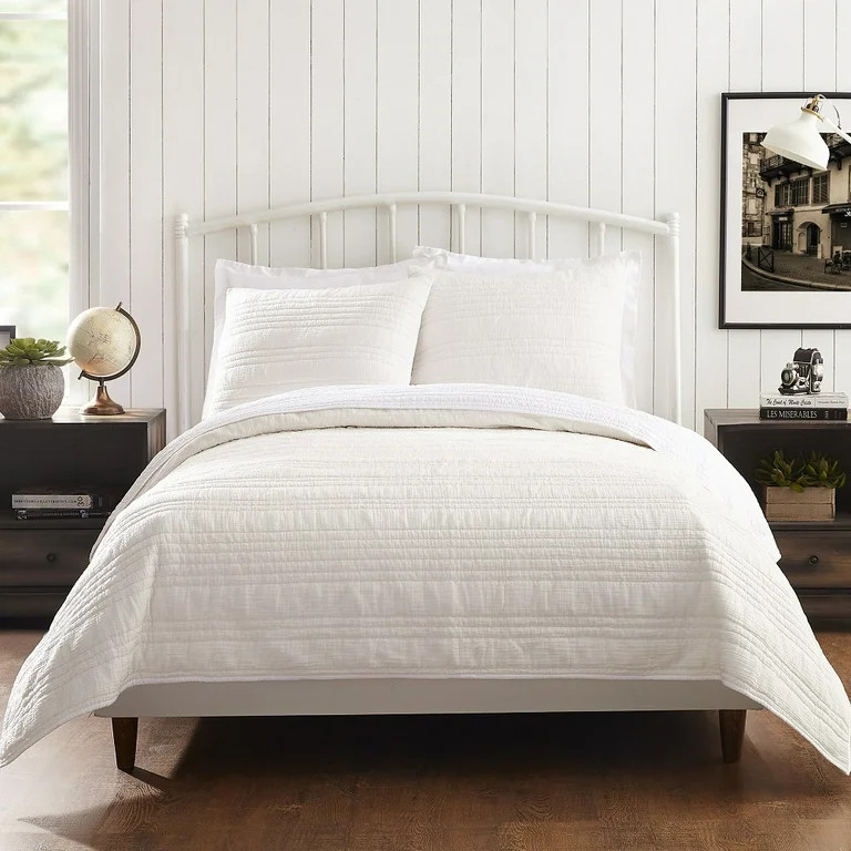 1977 Dry Goods Atmosphere White Cotton Gauze Breathable Quilt/Coverlet, King | Walmart (US)