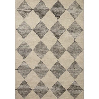 Chris Loves Julia x Loloi Francis Wool Beige / Charcoal Rug | Joss & Main