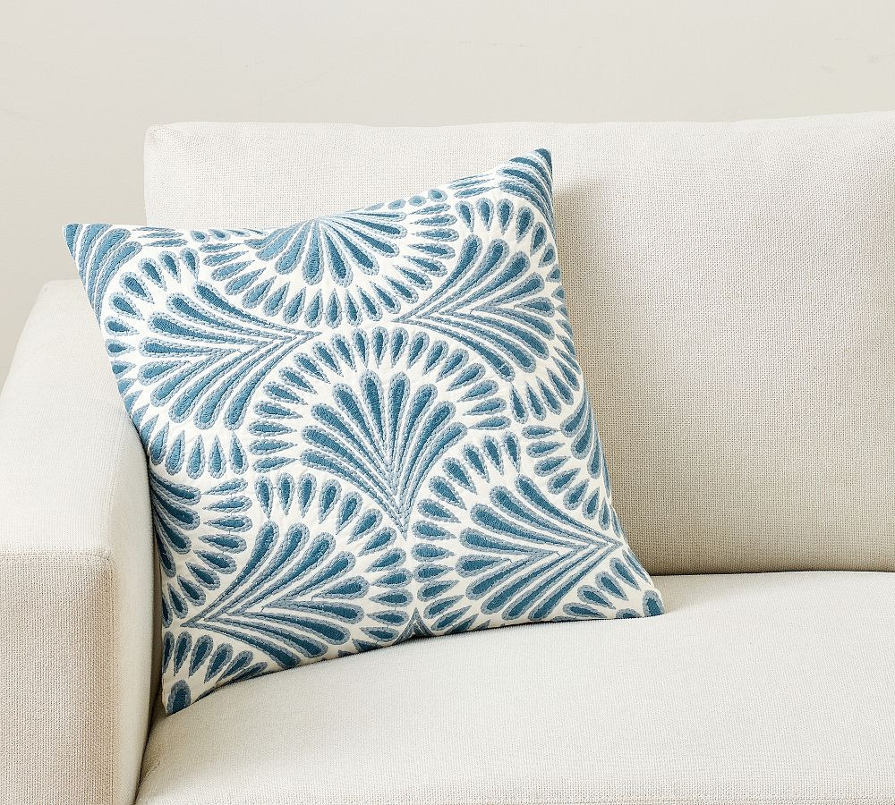 Soleil Embroidered Pillow Cover | Pottery Barn (US)