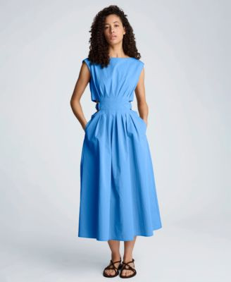 Kenneth Cole Women's Sleeveless Boat Neck Midi Dress - Macy's | Macy's