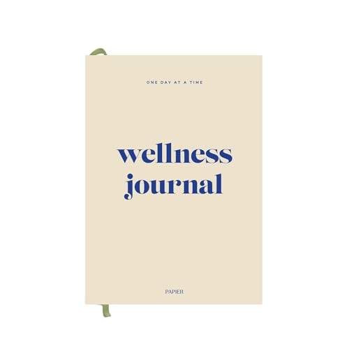 Papier Daily Wellness Journal Diary - Beige, 8.46"L x 6.02"W | Hardback Cover Wellbeing, Gratitude & Mindset Diary for Personal Growth, Mindfulness & Reflection | Track Goals, Sleep & Lifestyle Habits | Amazon (US)