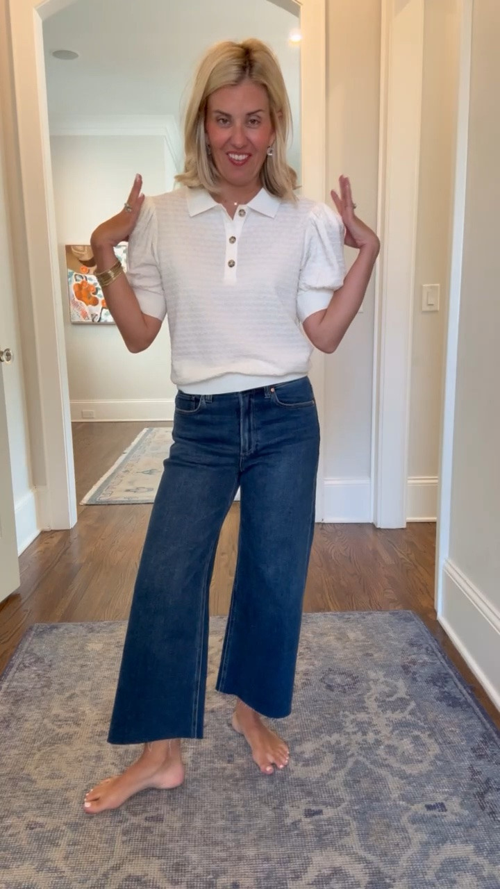 Classic top we are wearing with anything & everything! 
Top - xs 
Jeans - 26P
Sneakers - 8

#LTKdayinmylife #LTKootd #LTKmomlife