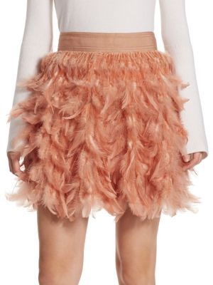 Cina Feather Party Skirt | Saks Fifth Avenue