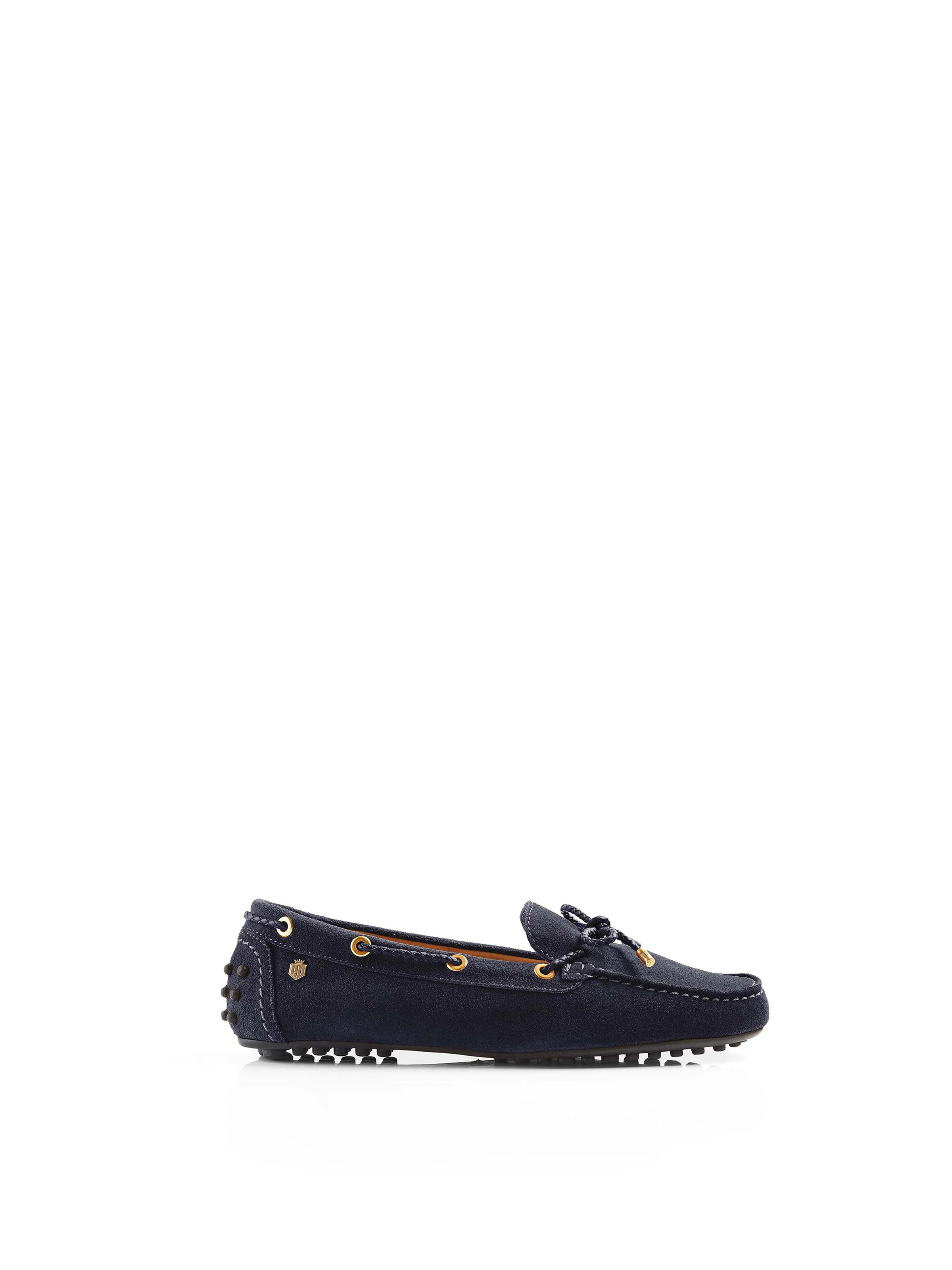 Henley - Women's Driving Shoes - Navy Suede | Fairfax & Favor | Fairfax & Favor (UK)