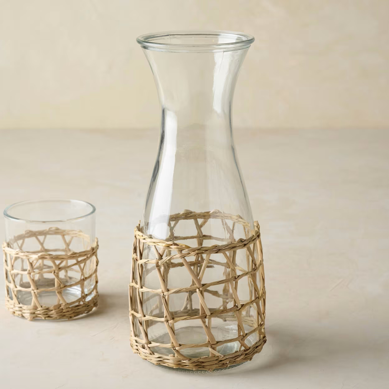 Woven Glass Carafe | Magnolia