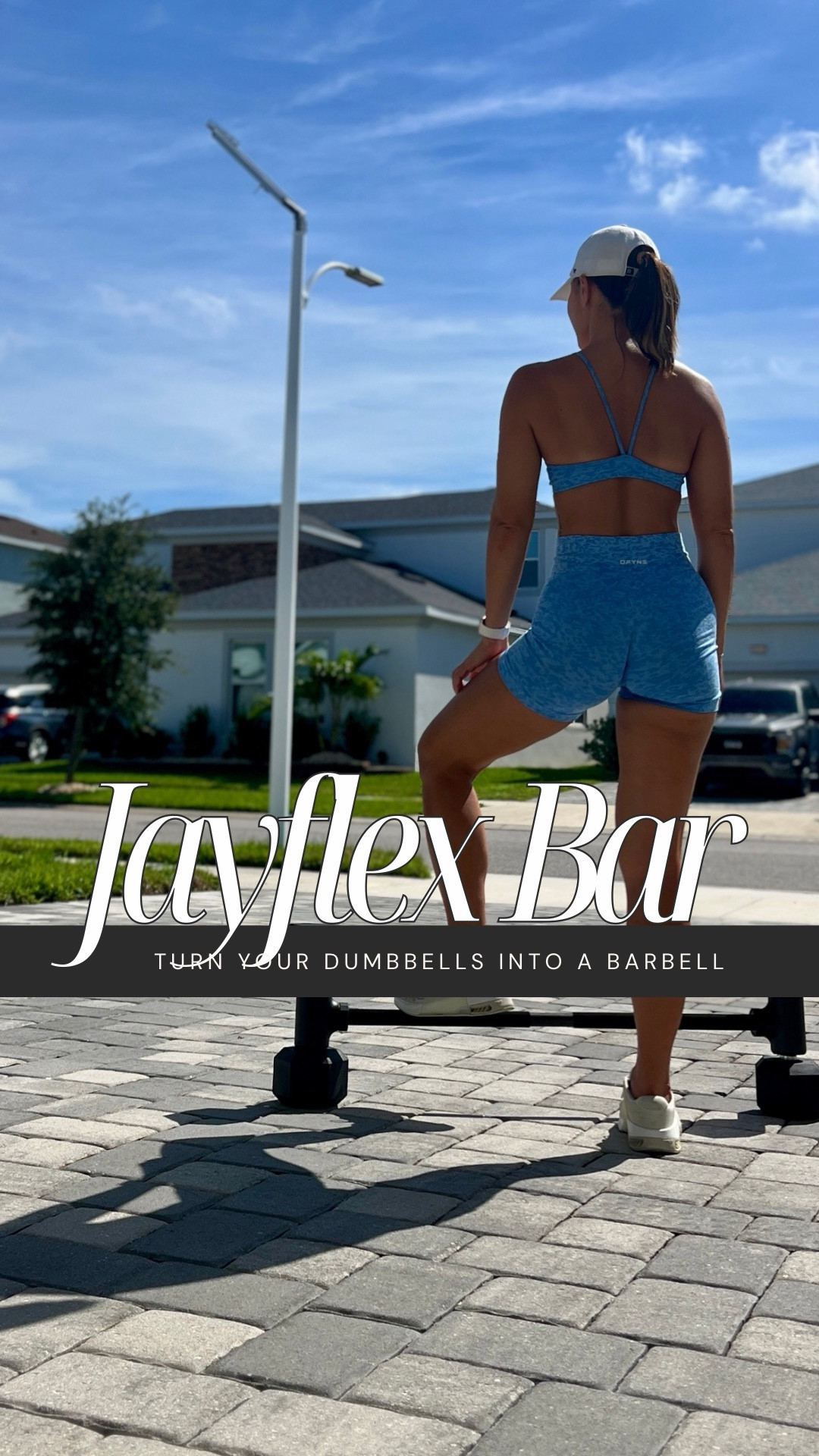 This is the Jayflex bar everyone’s been asking about—and yes, it really is that simple.

You screw your hex dumbbells onto each end, lock them in, and instantly turn two dumbbells into a barbell. No bulky setup, no extra plates, no space-hogging equipment.

I love it for  lifts I’d normally need a barbell for: back squats, front squats, lunges, rows, even chest presses on a bench. The bar itself weighs 5 lbs, and since I use 20, 25, and 30 lb dumbbells, I can easily train anywhere from 45–65 lbs depending on the combo.

If you work out at home and want heavier lifts without a full gym setup, this is one of those smart, well-designed pieces that actually earns its spot.



#LTKActive #LTKfitnessgoals #LTKdayinmylife