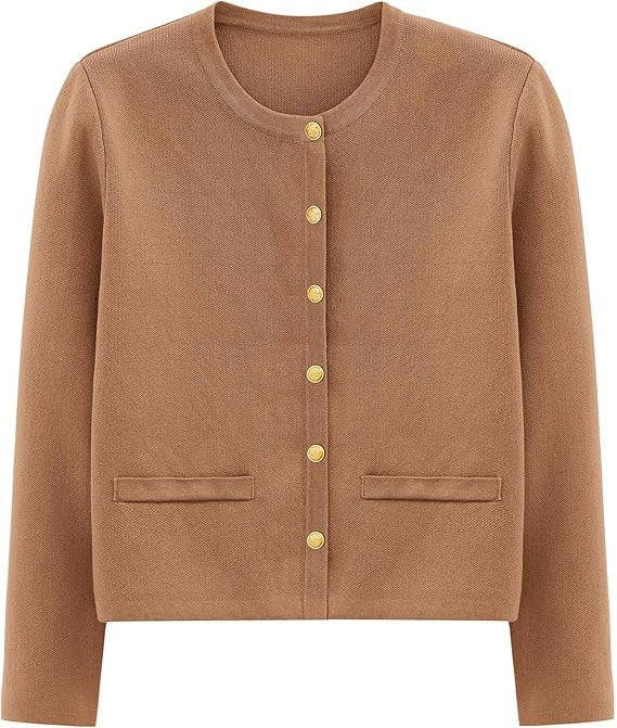 PRETTYGARDEN Women's 2024 Winter Cardigan Sweaters Button Down Open Front Long Sleeve Knit Cardig... | Amazon (US)