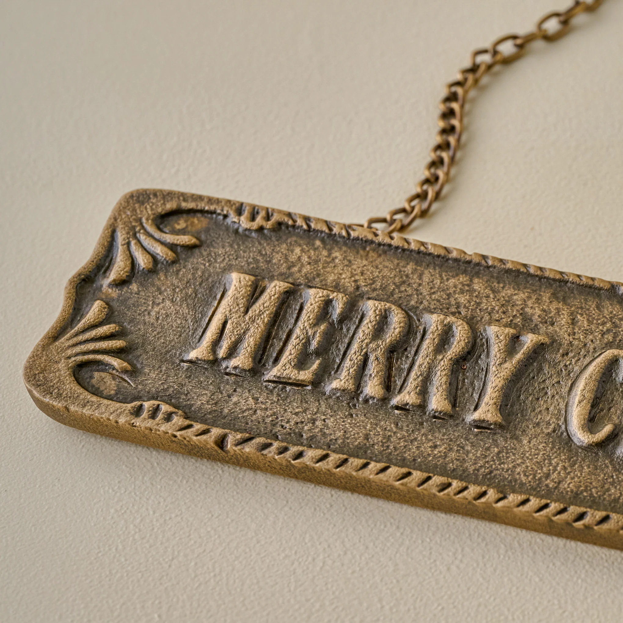 Antique-Inspired Hanging Merry Christmas Sign | Magnolia