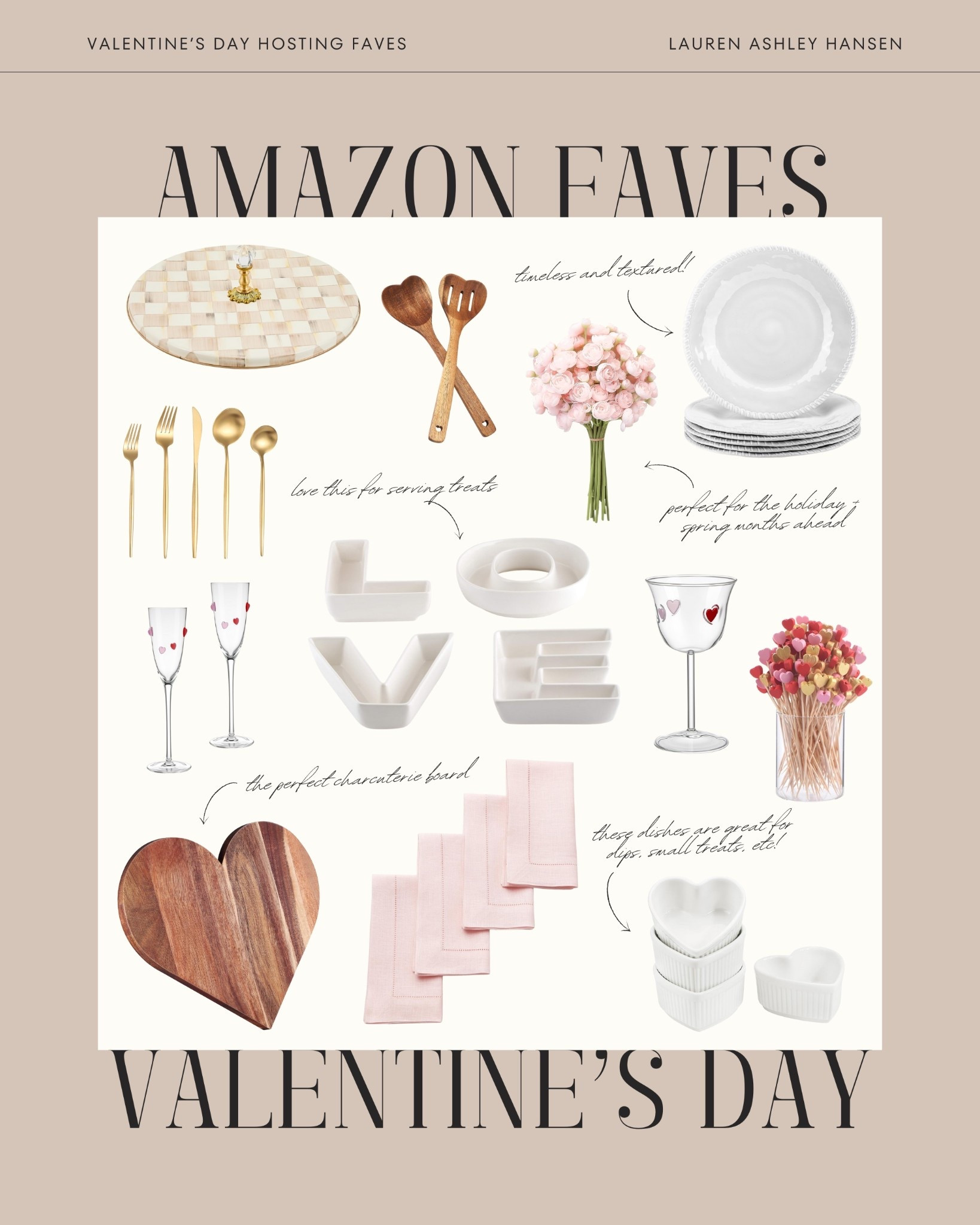 The perfect Valentine's Day tablescape! Whether you're hosting a party for the girls or having an elevated dinner at home, I love these pieces for a festive and fun holiday dinner!

#LTKValentine #LTKHome