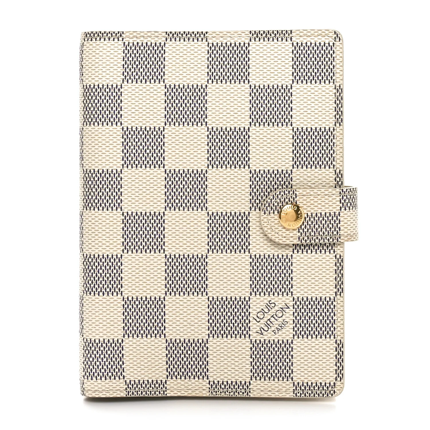 Damier Azur Small Ring Agenda Cover | FASHIONPHILE (US)