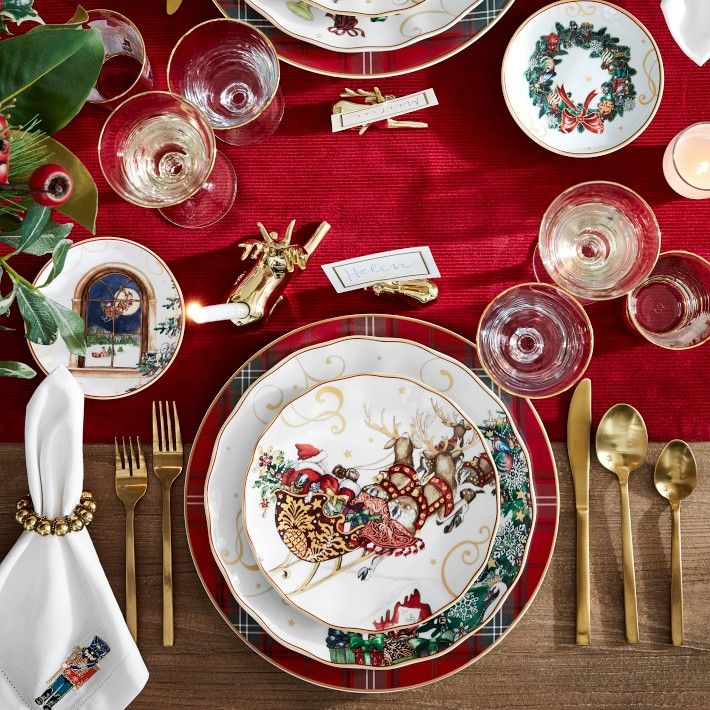 'Twas the Night Before Christmas Dinner Plates | Williams-Sonoma