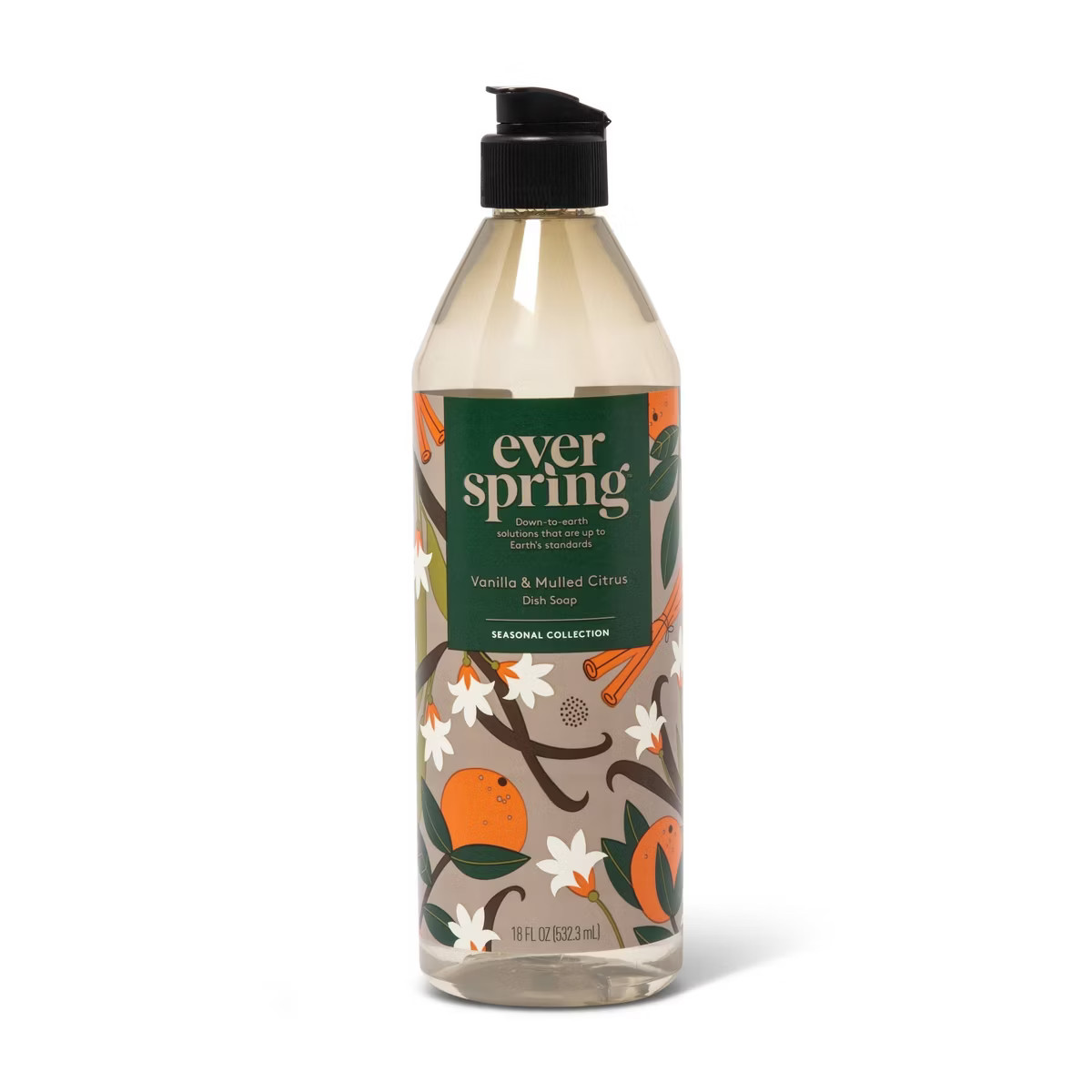 Vanilla & Mulled Citrus Liquid Dish Soap - 18 fl oz - Everspring™ | Target