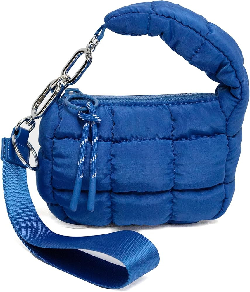 Mini Quilted Wristlet Bag for Women, Puffer Handbags,Evening Bags,Charm Lipstick Bag,Cute bag Cha... | Amazon (US)