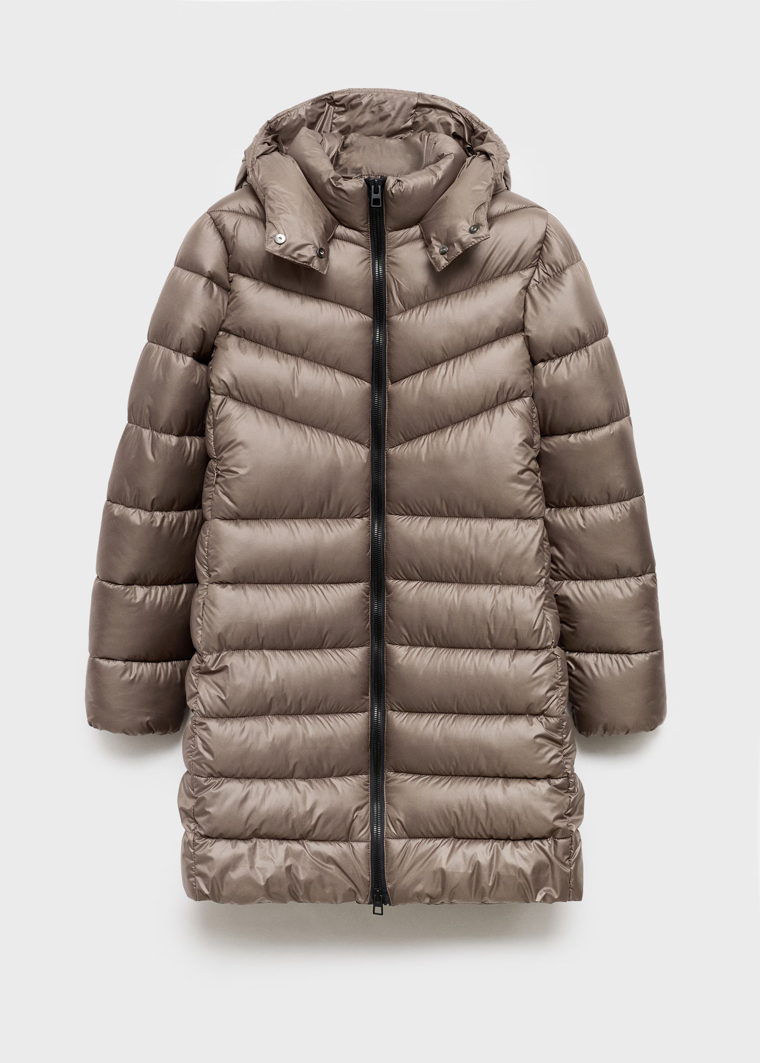 Midi quilted anorak with hood | Mango (US/MX/AU)