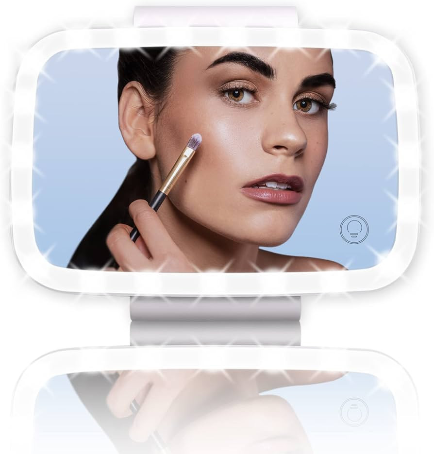 Car Visor Vanity Mirror, Rechargeable Car Vanity Mirror, Car Mirror Visor with Clip-on Rear View ... | Amazon (US)