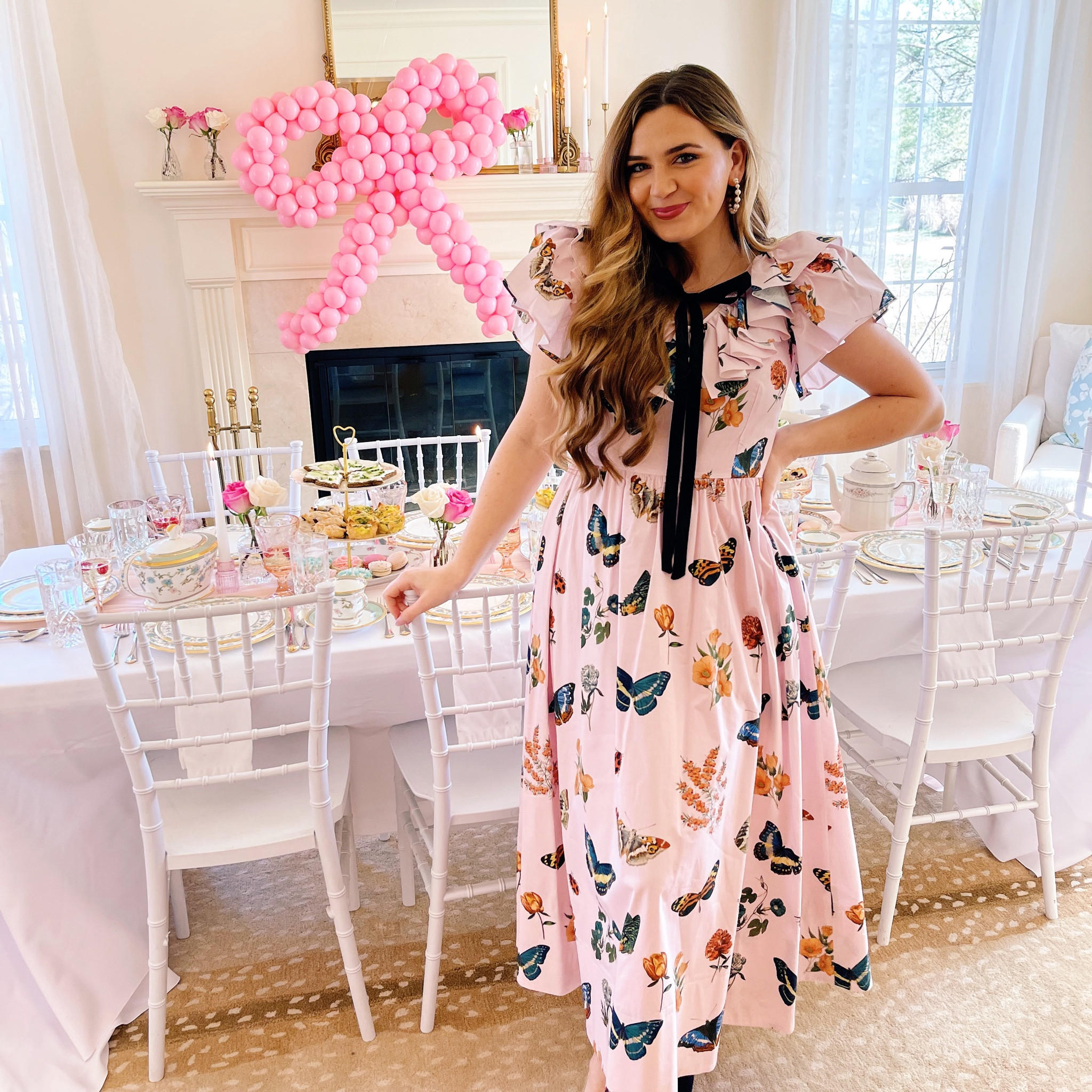 This butterfly dress is what spring dreams are made of 🦋💗🌸✨ It’s so gorgeous & amazing quality! 