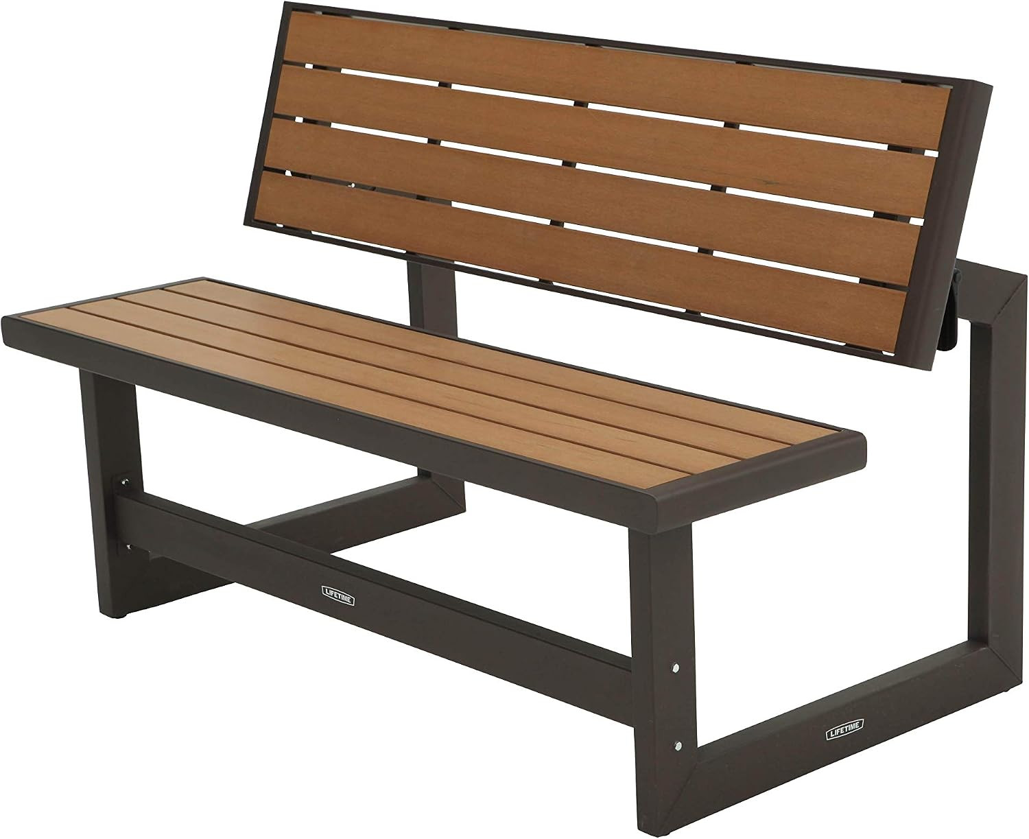 LIFETIME 60054 Convertible Bench / Table, Faux Wood Construction | Amazon (US)