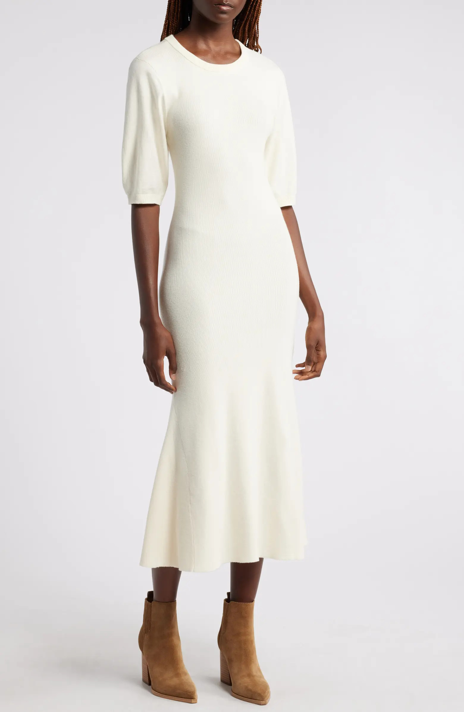 Pima Cotton Blend Sweater Dress | Nordstrom
