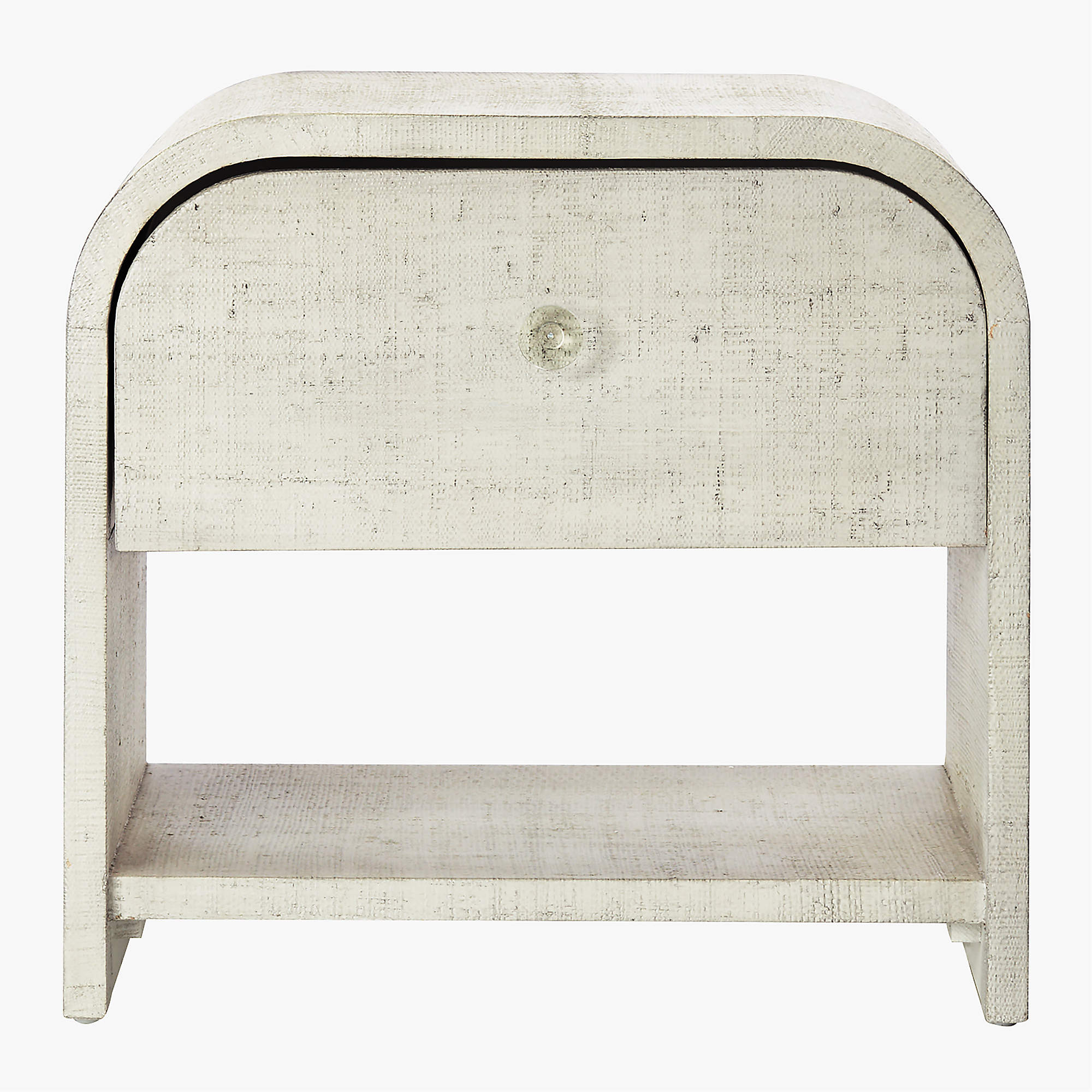 Archer Lacquered Linen Nightstand + Reviews | CB2 | CB2