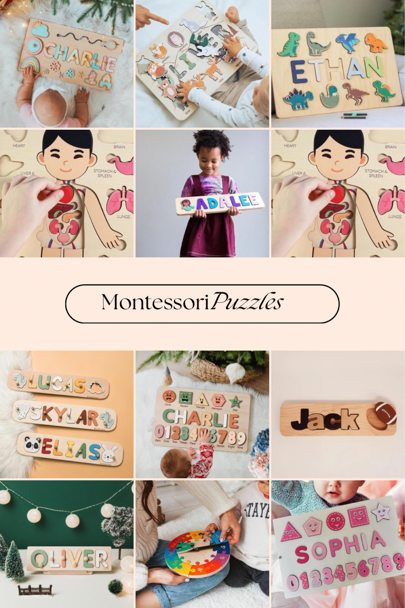 Montessori Puzzles, Customizable Name Puzzles, Montessori GiftGuide for Kids, Learning Gifts, Personalized Puzzles, Wooden Puzzles for Kids 

#LTKbaby #LTKHoliday #LTKGiftGuide