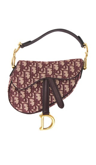 Dior Oblique Trotter Mini Saddle Bag in Red | Revolve Clothing (Global)