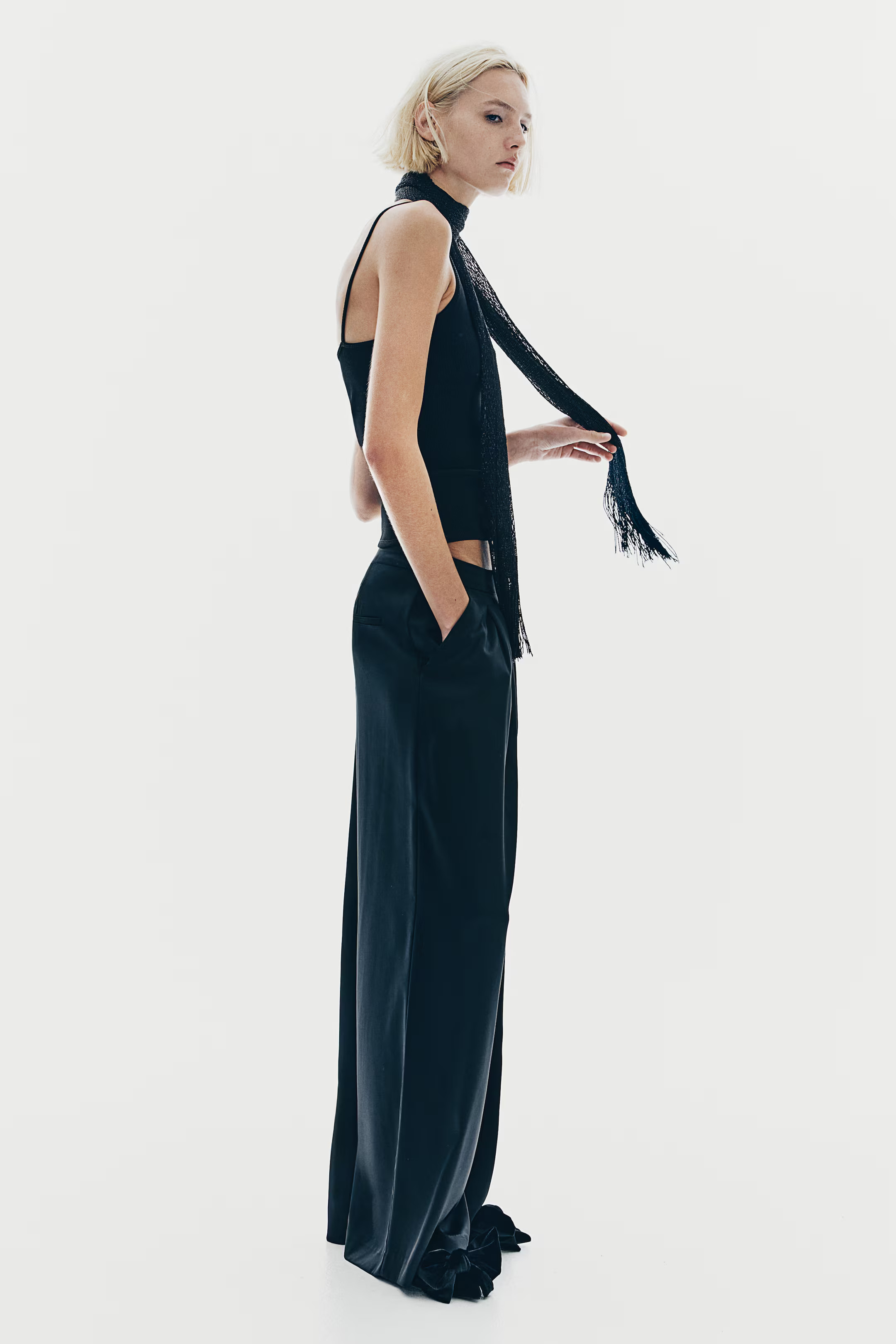 Wide-Leg Satin Pants | H&M (US + CA)