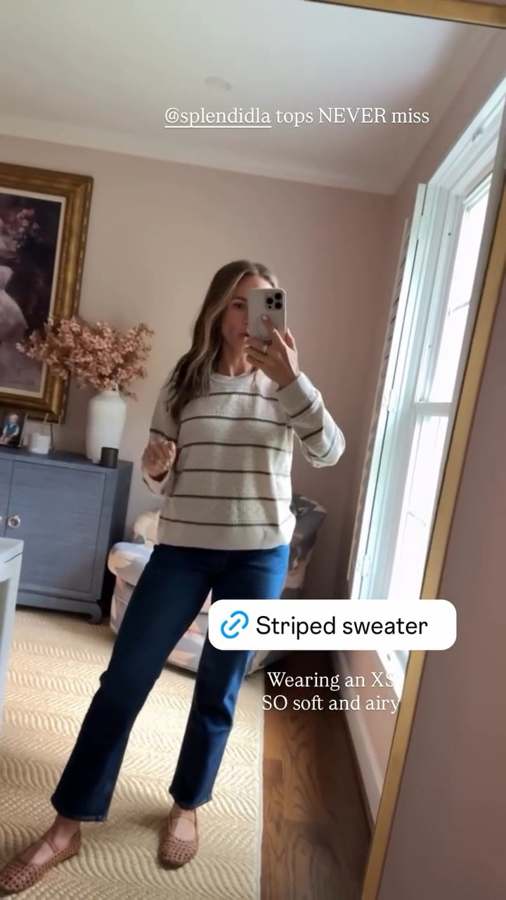 This sweater is the perfect transition piece for fall! It looks like fall, but is still lightweight and airy- i’m wearing a size XS

#LTKStyleTip