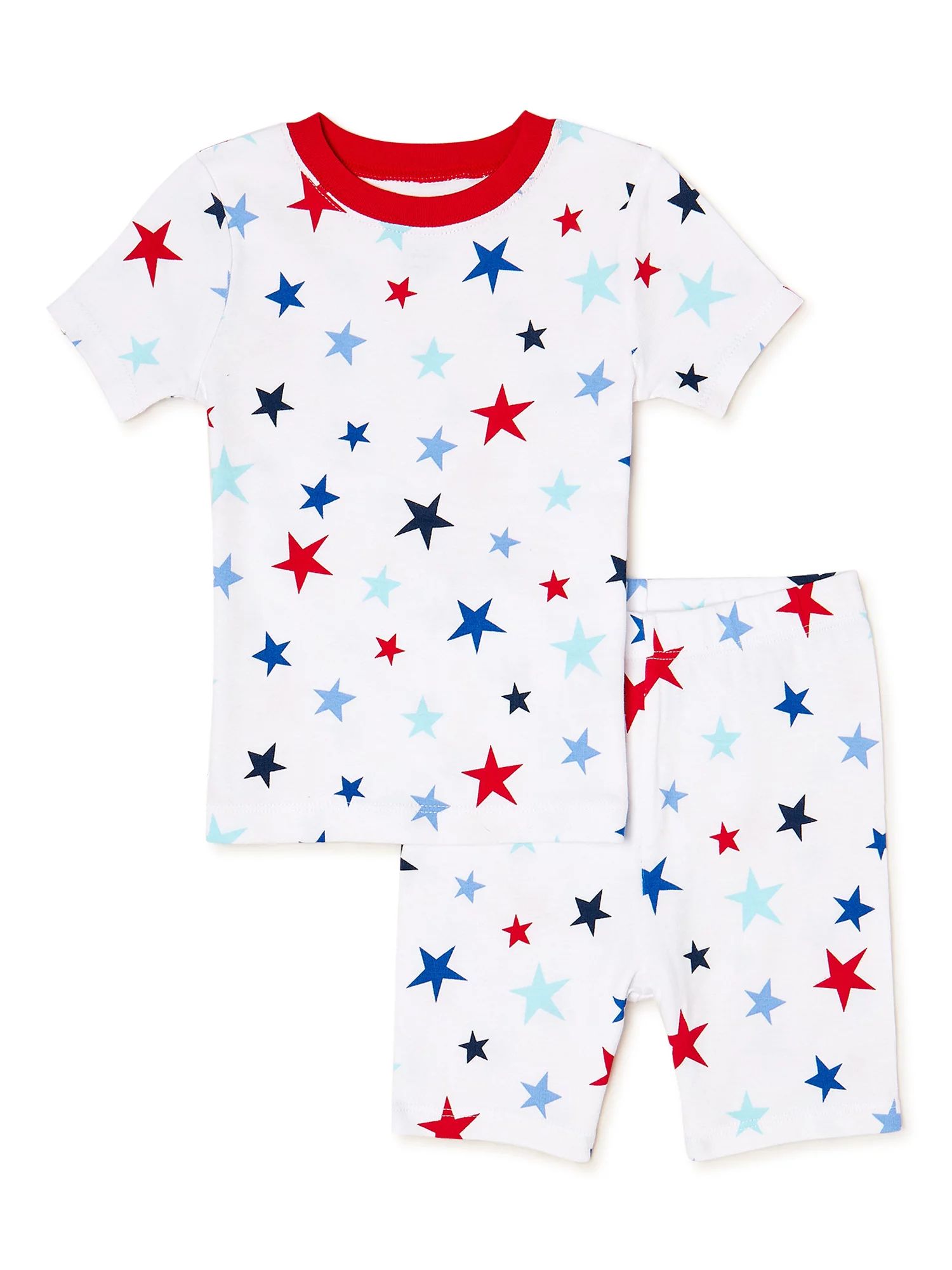 Way To Celebrate Toddlers Americana Star Sleep Set, 2-Piece, 12 Months-5T | Walmart (US)