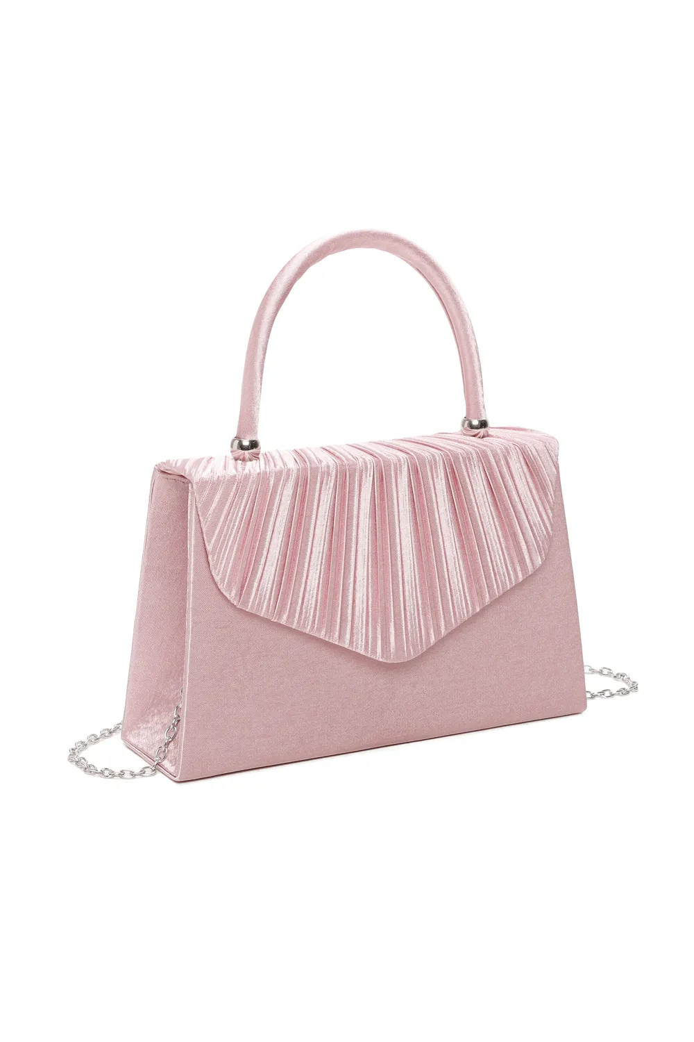 Pink Fontanella Fashion Pleated Elegance Crossbody Clutch Bag | Debenhams | Debenhams UK