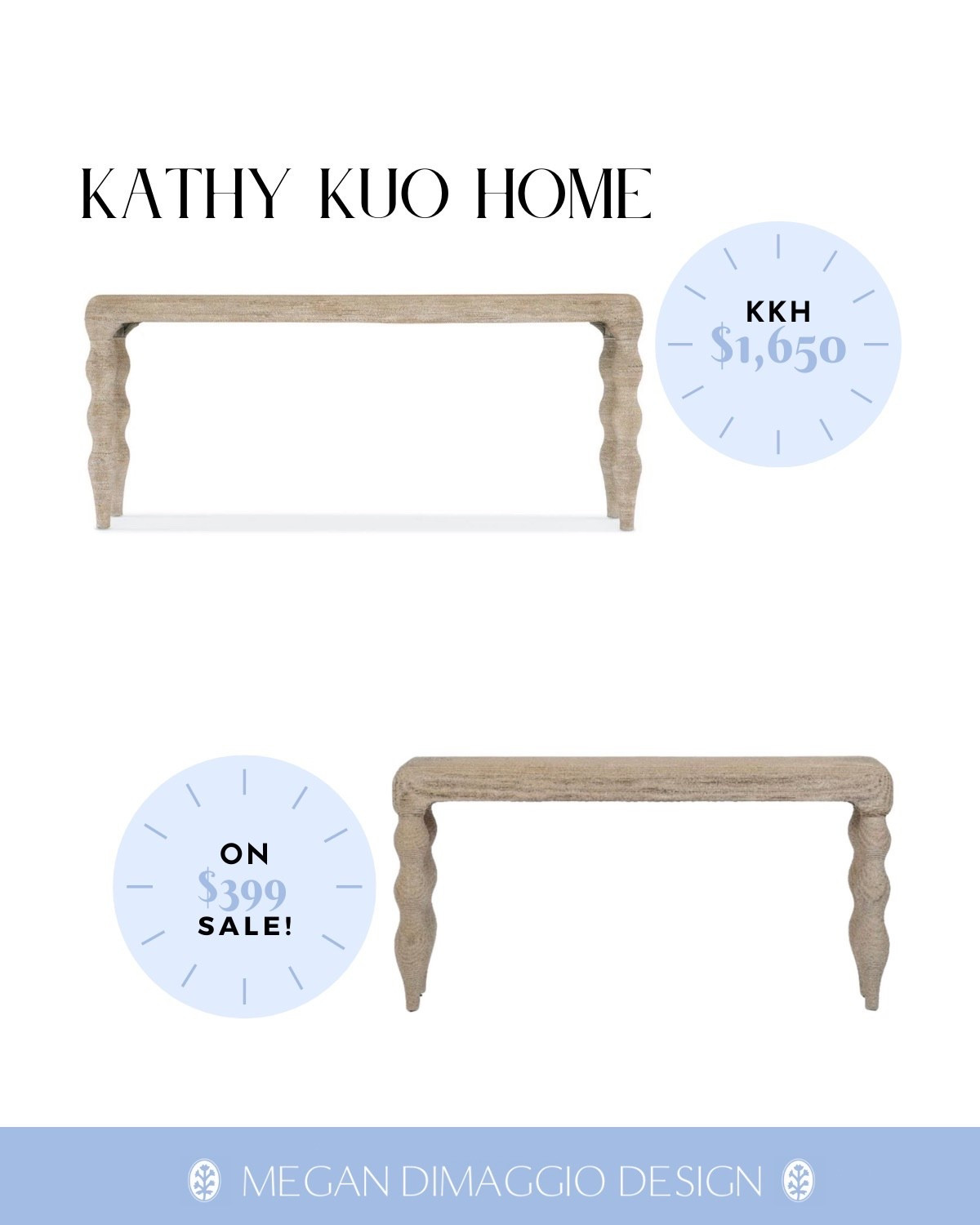 I’ve always loved this Hooker furniture Serenity woven console table but was THRILLED when I found this brand new look for less that’s over $1,000 less!! 🙌🏻 Smaller in size but still a great width and piece!! 😍 

#LTKHome #LTKSaleAlert