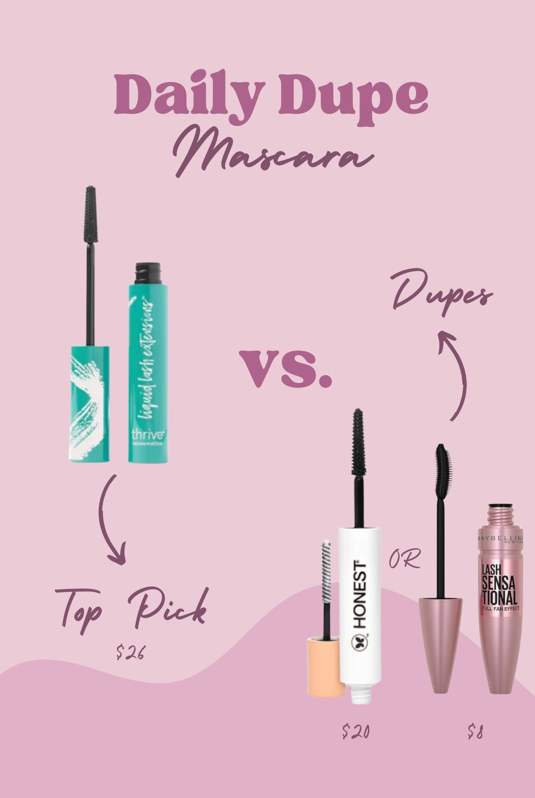 My favorite mascara from Thrive Cosmetics + good alternatives that can be found at Target and local drug stores! 

 #LTKMostLoved #LTKFindsUnder50 #LTKBeauty