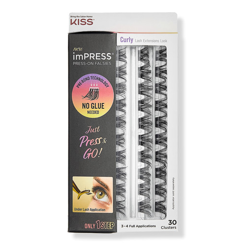 imPRESS Press-On Falsies Eyelash Curly Clusters Refill Pack - Kiss | Ulta Beauty | Ulta