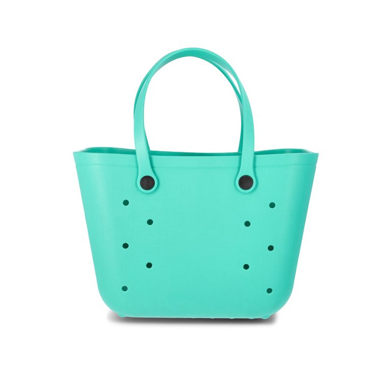 Women's Color Me Summer Molded Tote Bag, Teal | Walmart (US)