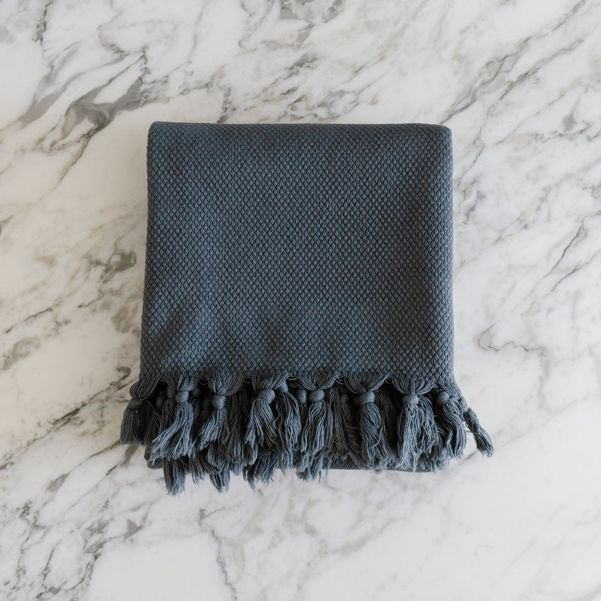 Pamukkale Turkish Towels - Gray | The Vintage Rug Shop