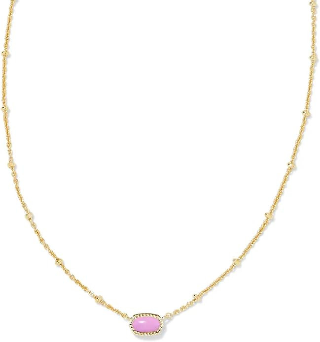 Kendra Scott Mini Elisa 14k Gold-Plated Satellite Short Pendant Necklace, Fashion Jewelry for Wom... | Amazon (US)