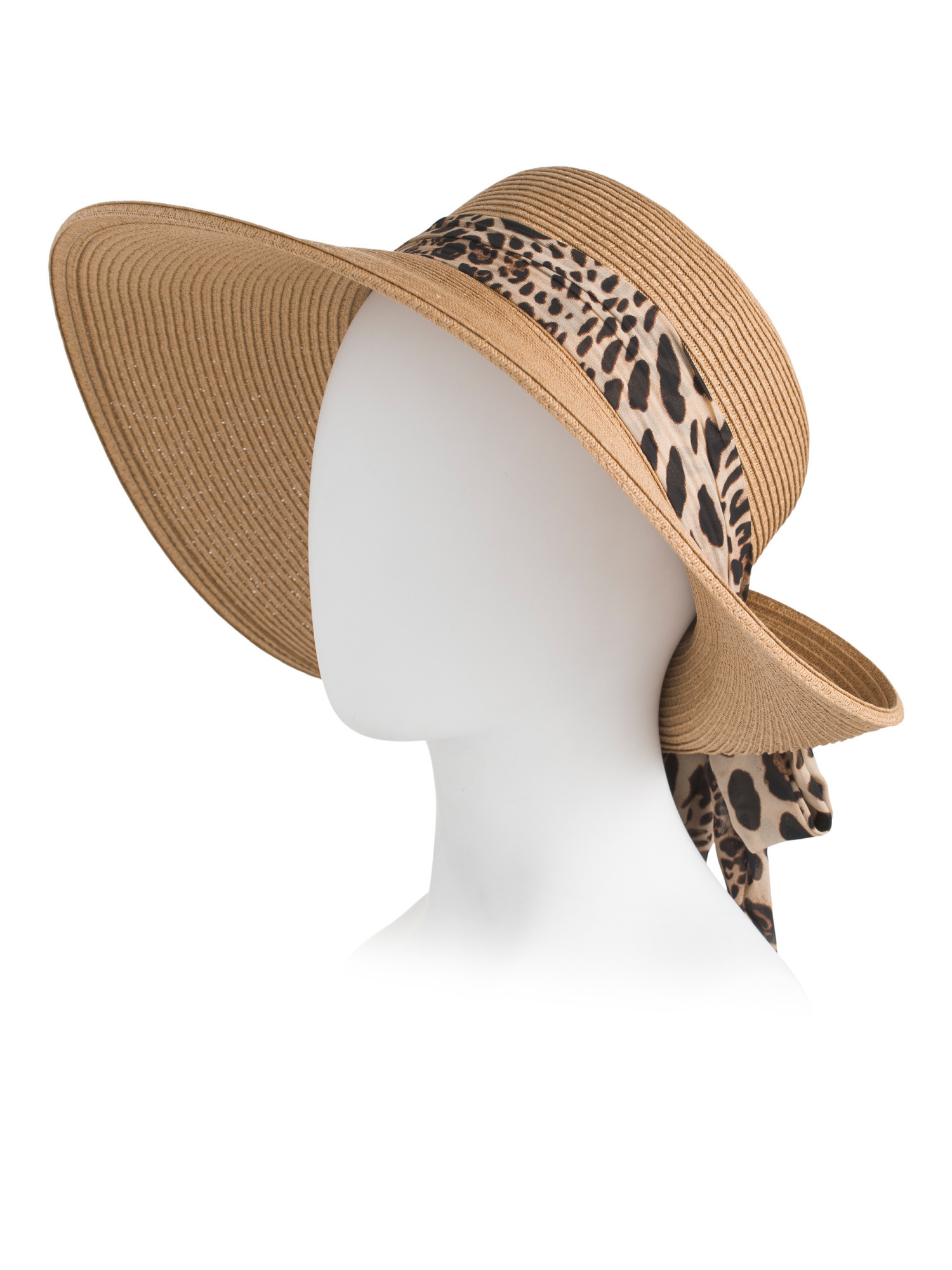 Paper Blend Ultra Braided Fold Back Sun Hat With Bow Detail | Mother's Day Gifts | Marshalls | Marshalls