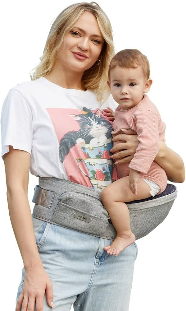 Sunnors Hip Carrier,Baby Carrier Hip Seat Waist for Baby with Adjustable Strap and Pocket,Ergonom... | Amazon (US)