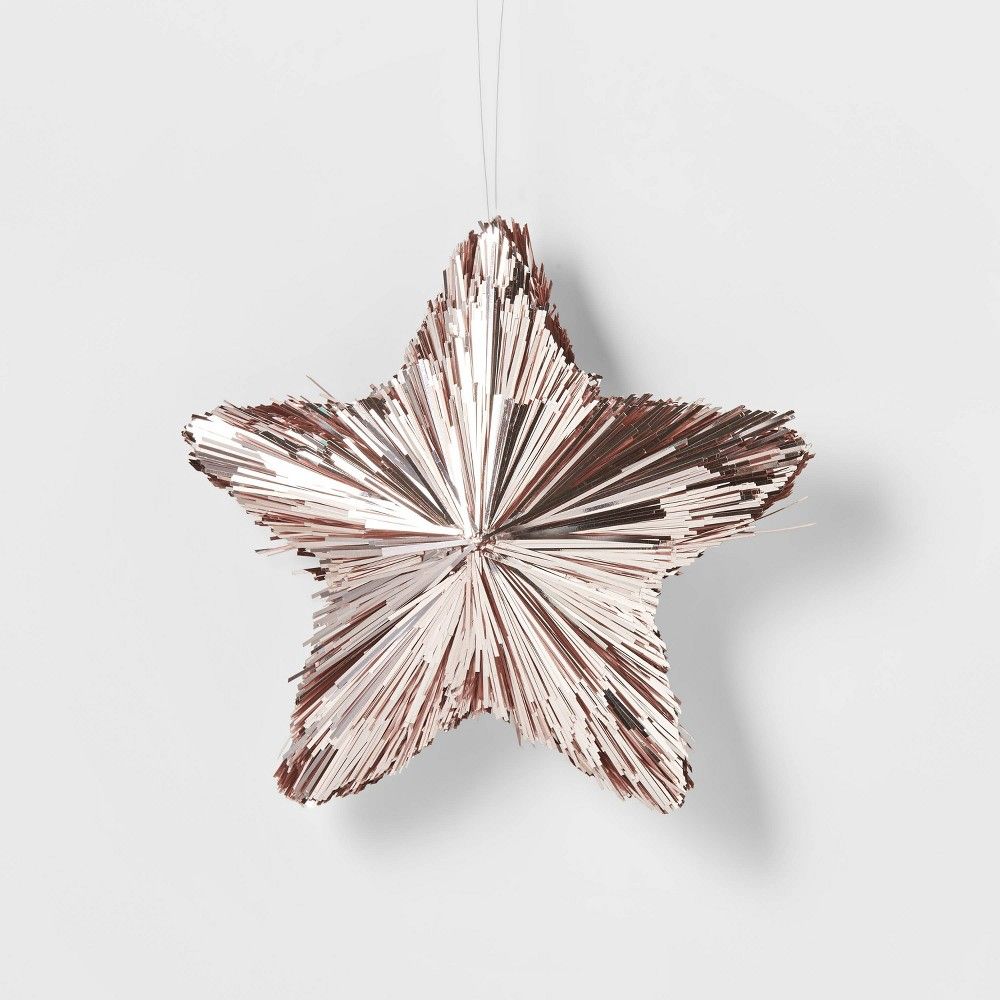 Tinsel Stars Christmas Tree Ornament s Blush - Wondershop™ | Target