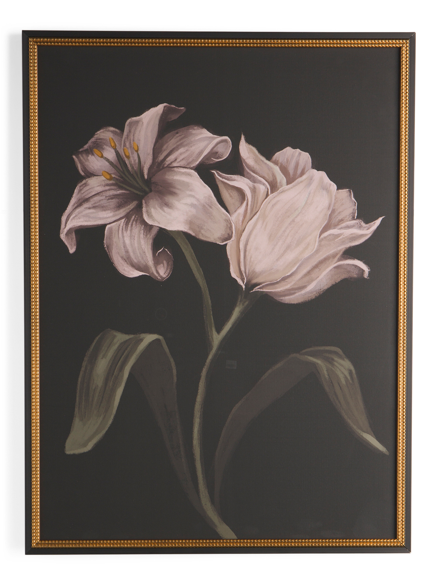 30x40 Two Lilies Black With Ornate Frame Wall Art | Home | Marshalls | Marshalls