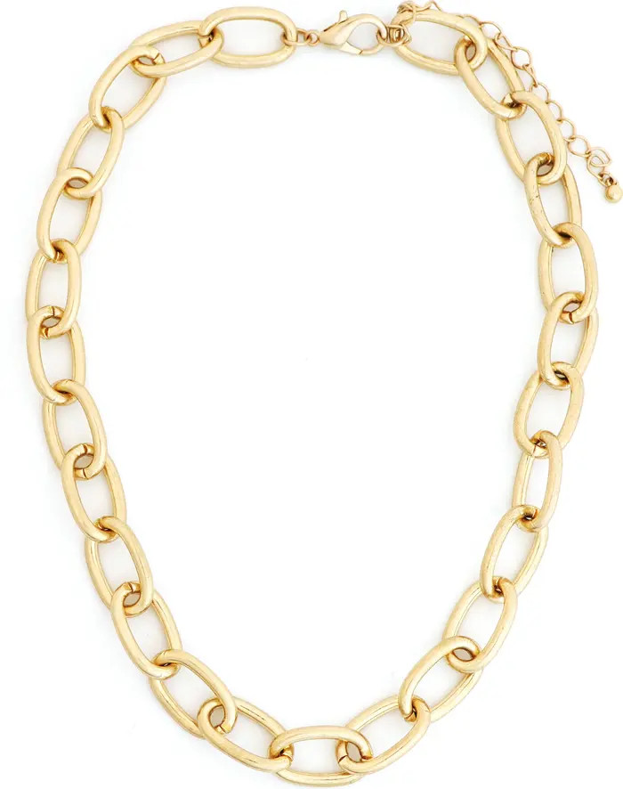 Panacea Matte Oval Link Chain Necklace | Nordstrom | Nordstrom