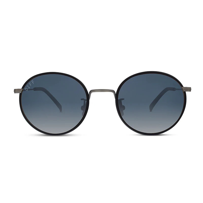 DAISY - ANTIQUE GUNMETAL BLACK + GREY MIRROR + POLARIZED | DIFF Eyewear