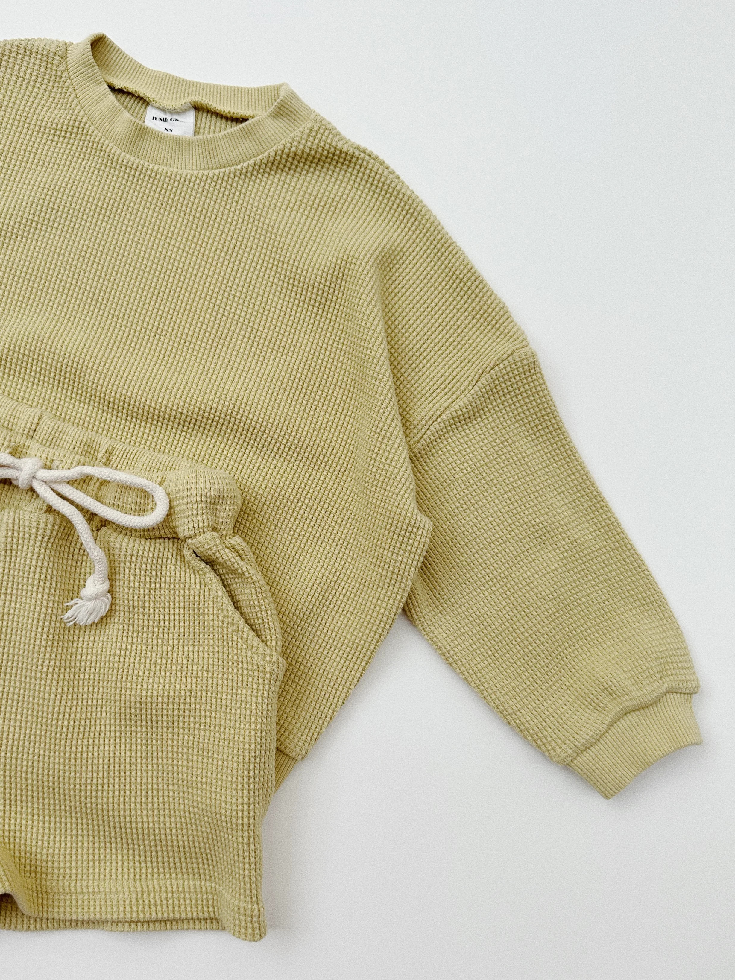 Kid's Waffle Set | Sage Green | Junie Grey