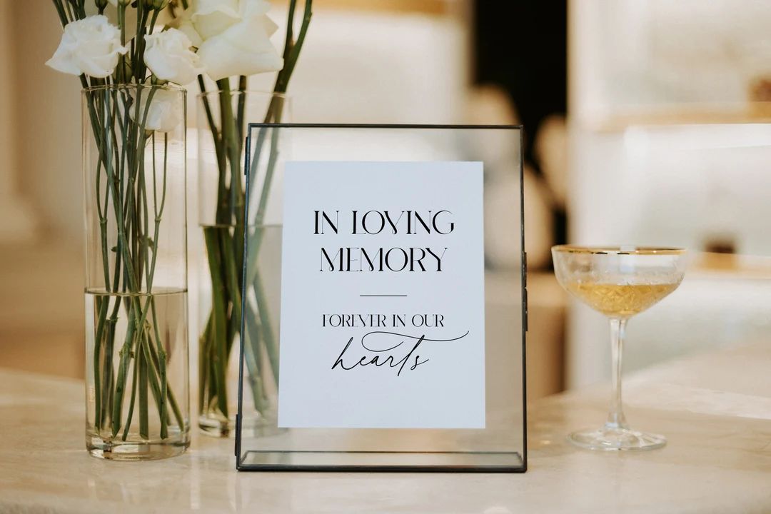 Loving Memory Sign  Wedding Printable Memory Sign  Memorial - Etsy | Etsy (US)