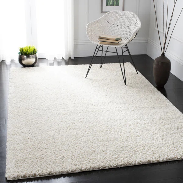 Brittney Shag Performance Solid Color Rug | Wayfair North America