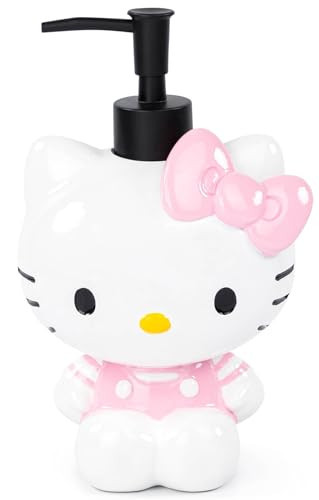 Jay Franco Hello Kitty Soap Dispenser - Pink & White Bathroom Accessory - Resin Lotion Pump | Amazon (US)