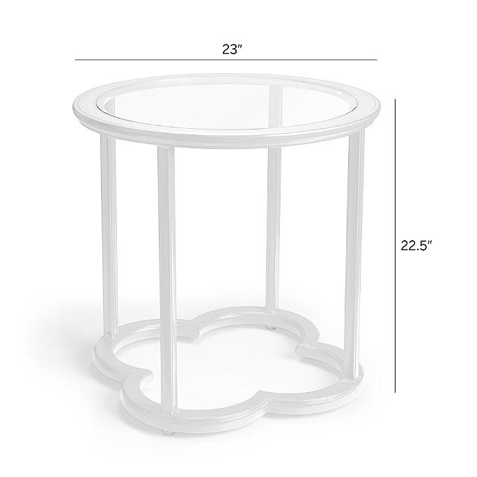 Avery Side Table in White | Frontgate | Frontgate