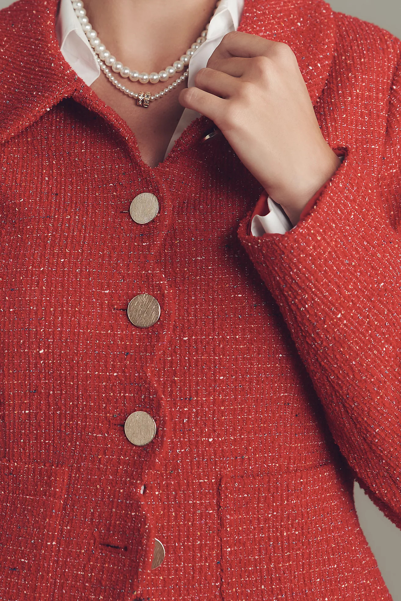 Maeve Scallop Tweed Lady Jacket | Anthropologie (US)