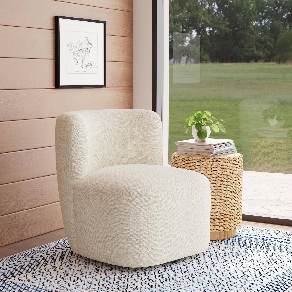 Neko Swivel Chair in Tweed - Threshold™ | Target