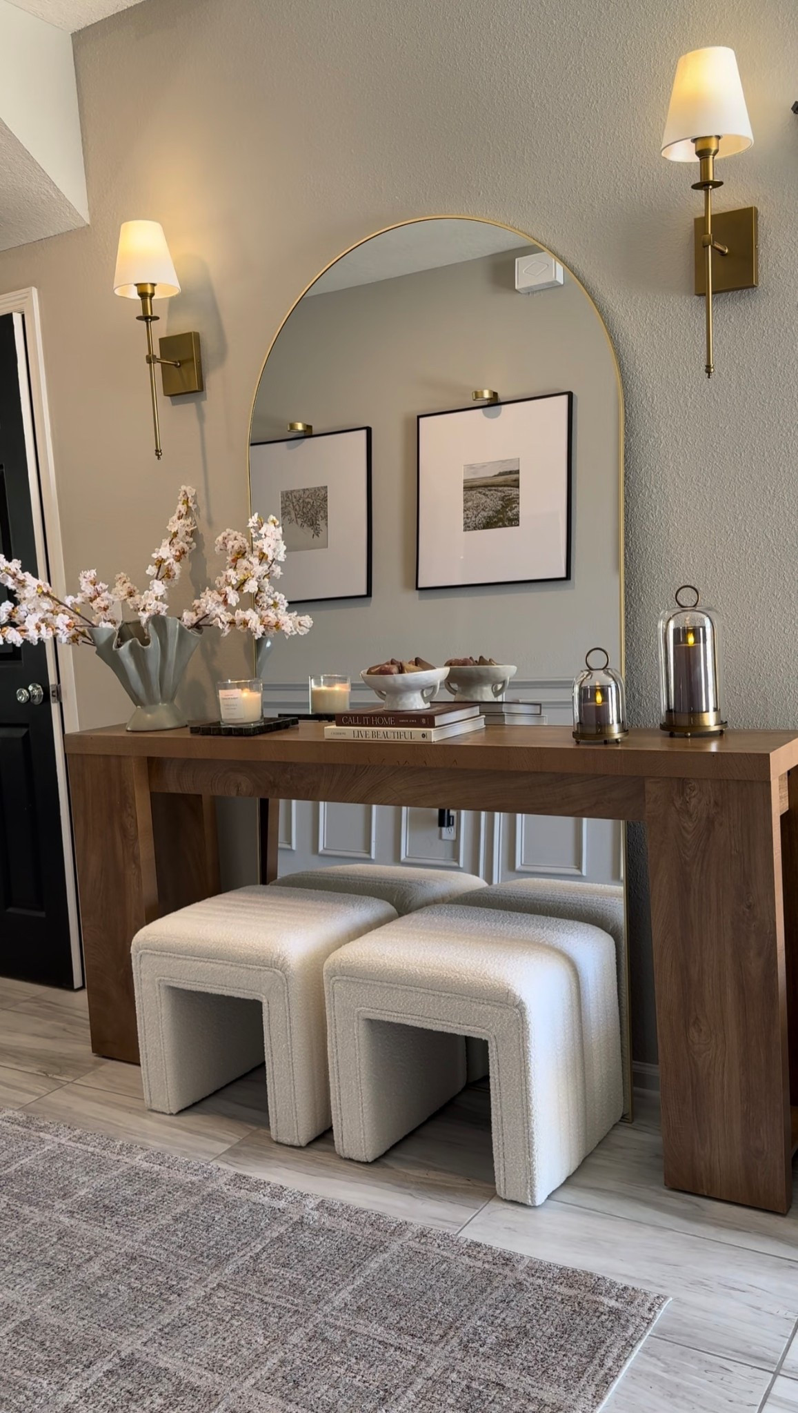 One of my favorite affordable console tables.. love the wood color & designer inspired design 😍 
sharing a few other @Wayfair favorites- from affordable to splurge worthy! 
 
#wayfairpartner #ad #wayfair 

Console table, entryway styling, entryway table, wayfair console table, designer inspired console table 

#LTKSaleAlert #LTKHome